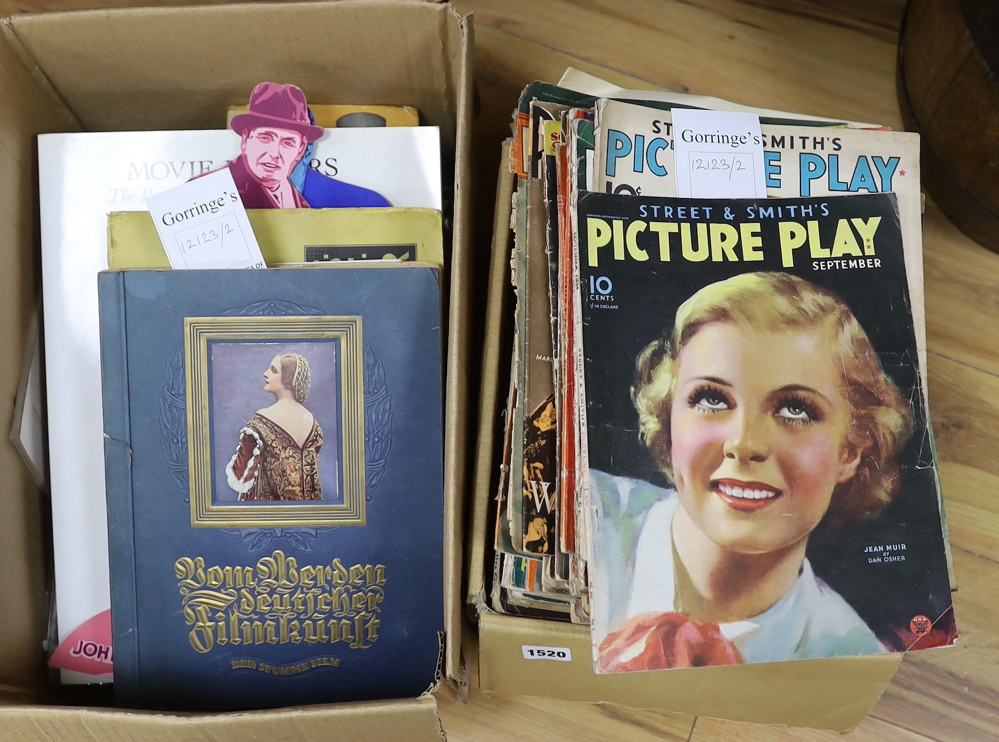 Film Magazines - include Picture Play, Motion Picture, Screen Play (etc.) illus. throughout, pictorial wrappers, 4to. inter-war period and later; together with a few items relating to W.C. Fields, and a few miscellaneous